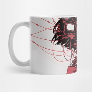 Enter the Digital Realm: Cyberpunk Aesthetics, Mind-Bending Anime, and Futuristic Manga Art Mug